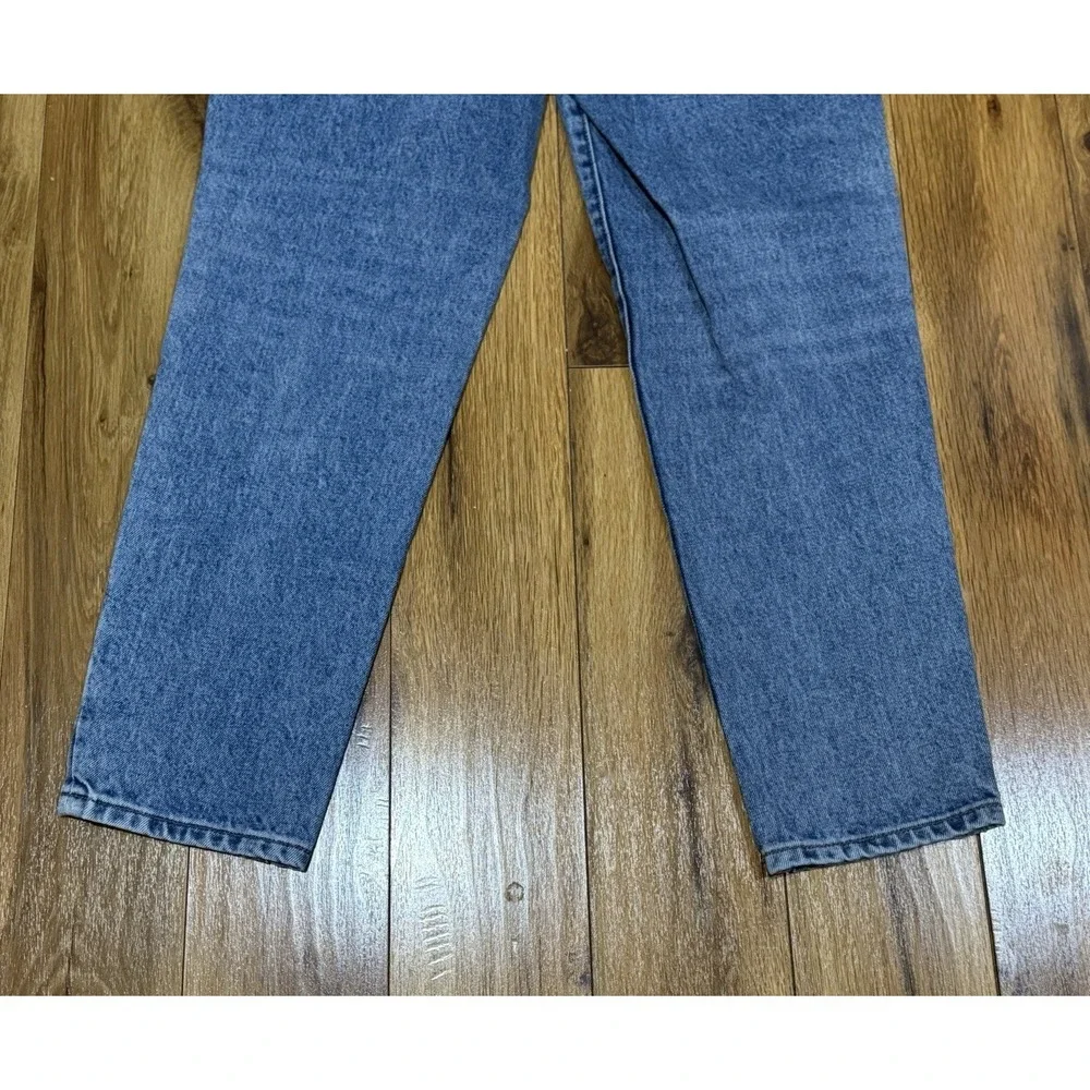 90s Paperbag High Waisted Mom Jeans Women's 27 Medium Wash Retro Blank NYC  NWOT
